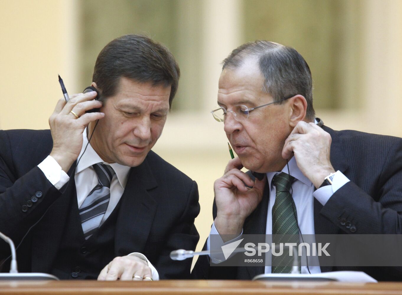 Alexander Zhukov and Sergei Lavrov