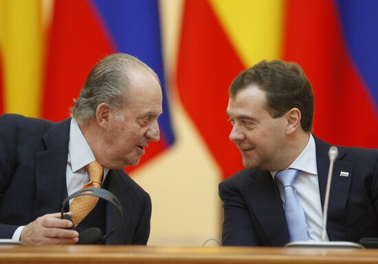 King of Spain's working visit to Russia