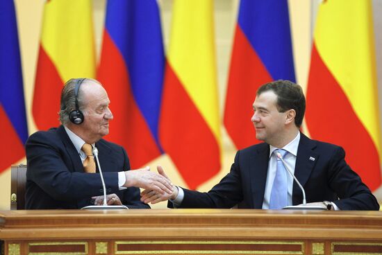 King of Spain's working visit to Russia