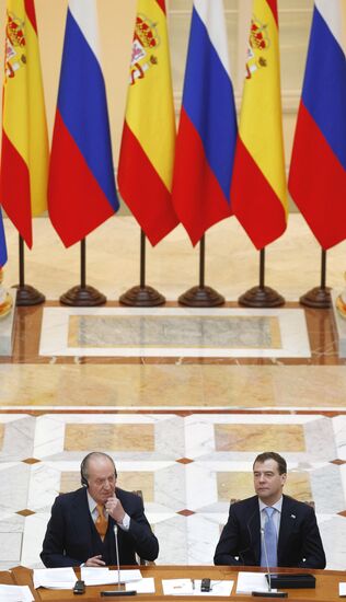 King of Spain's working visit to Russia