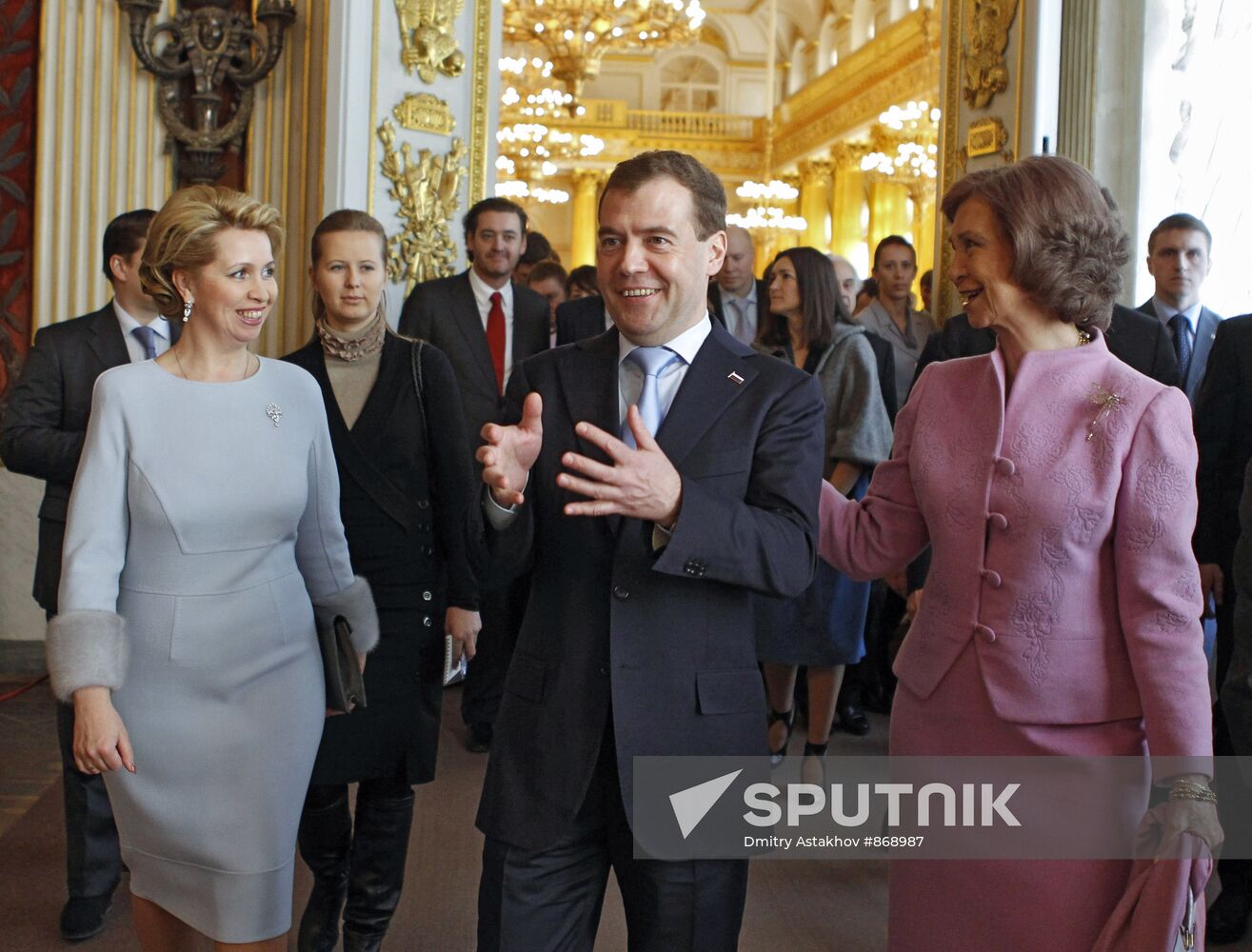 Spanish king visits Russia