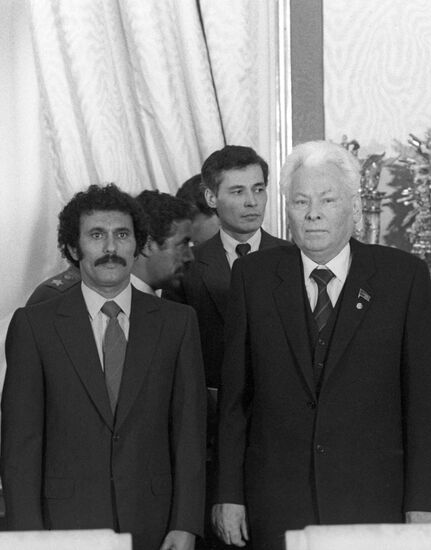 Konstantin Chernenko and Ali Abdullah Saleh