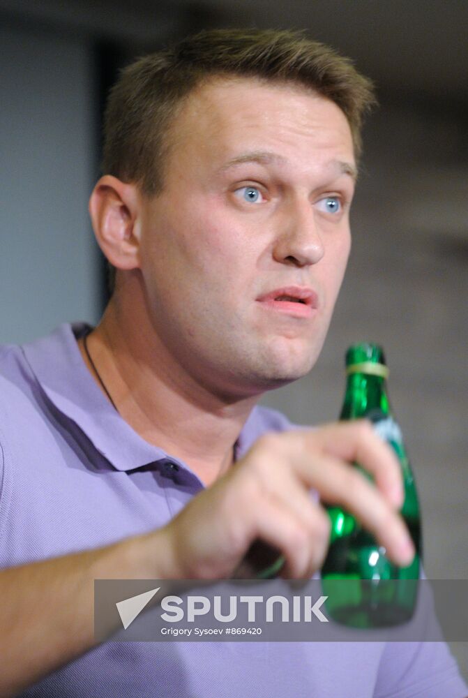 Meeting with blogger Alexei Navalny