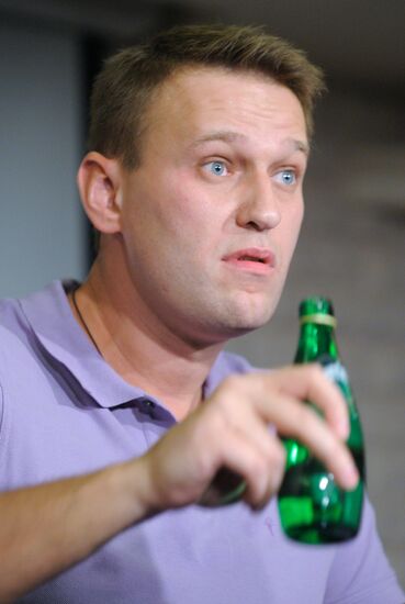Meeting with blogger Alexei Navalny