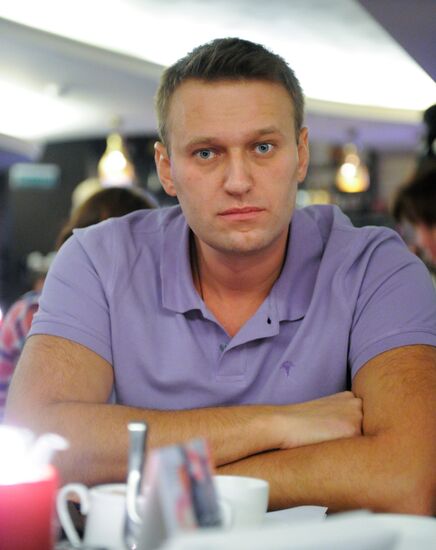 Meeting with blogger Alexei Navalny