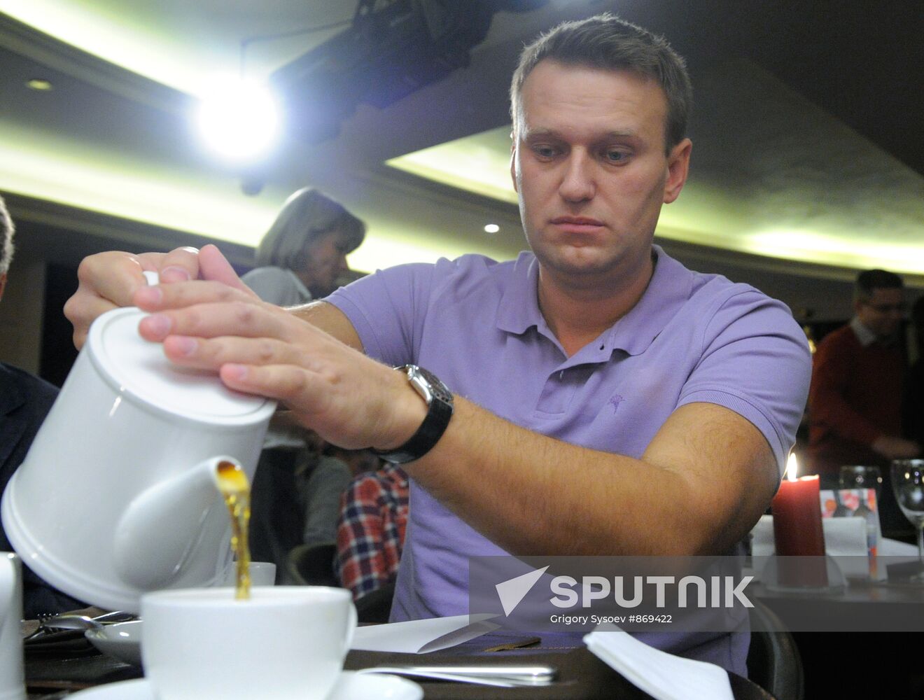 Meeting with blogger Alexei Navalny