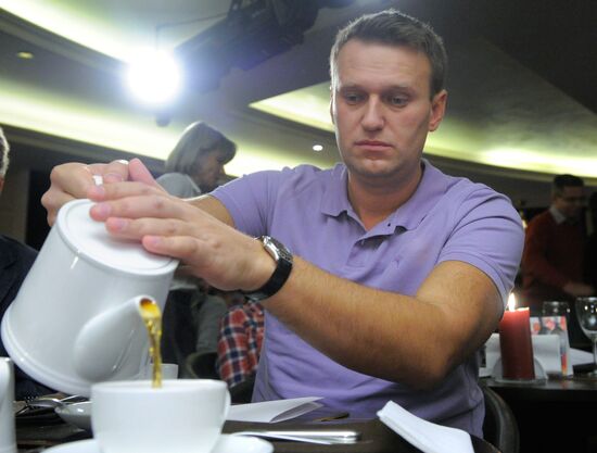 Meeting with blogger Alexei Navalny