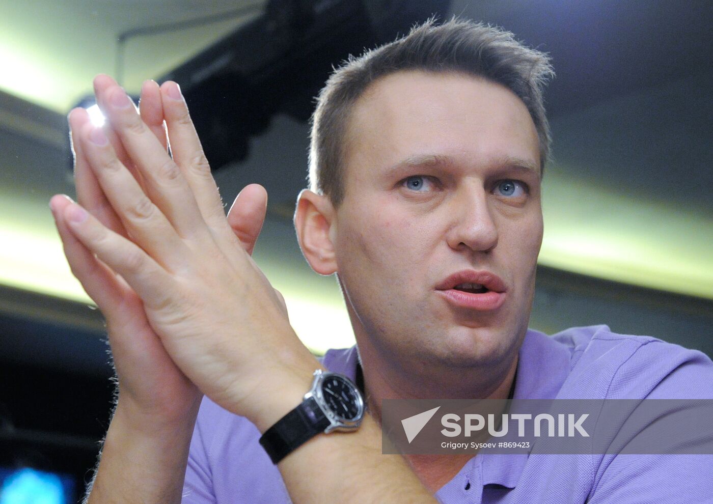 Meeting with blogger Alexei Navalny