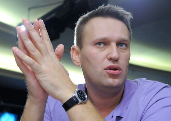Meeting with blogger Alexei Navalny