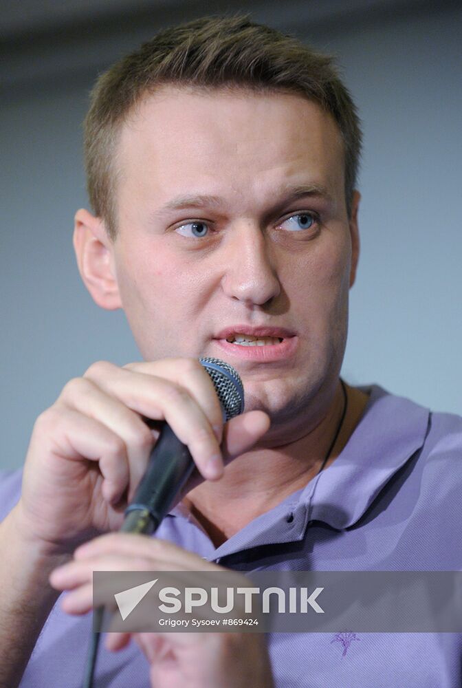Meeting with blogger Alexei Navalny