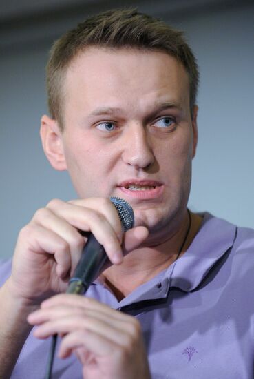 Meeting with blogger Alexei Navalny