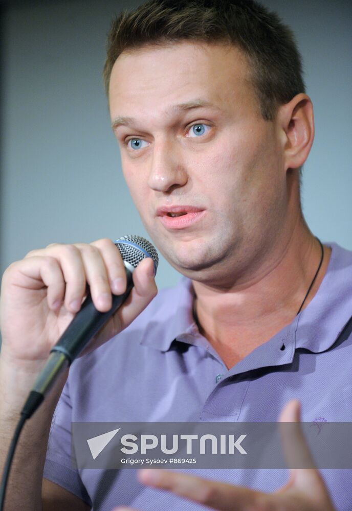 Meeting with blogger Alexei Navalny