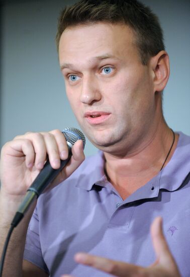 Meeting with blogger Alexei Navalny