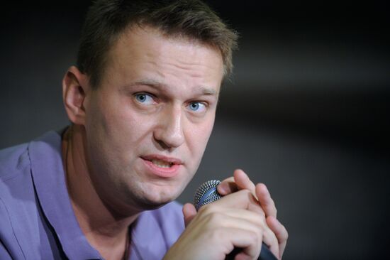 Meeting with blogger Alexei Navalny