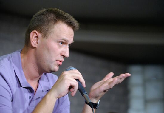 Meeting with blogger Alexei Navalny