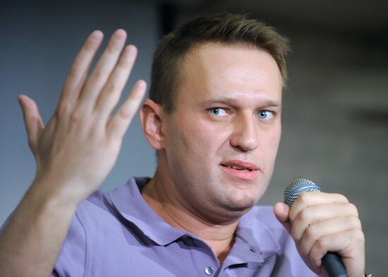 Meeting with blogger Alexei Navalny
