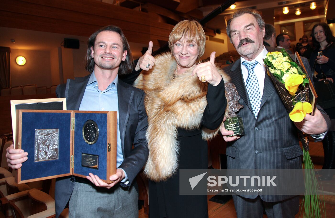 Vyacheslav Ross, Ewa Szykulska and Pyotr Zaichenko