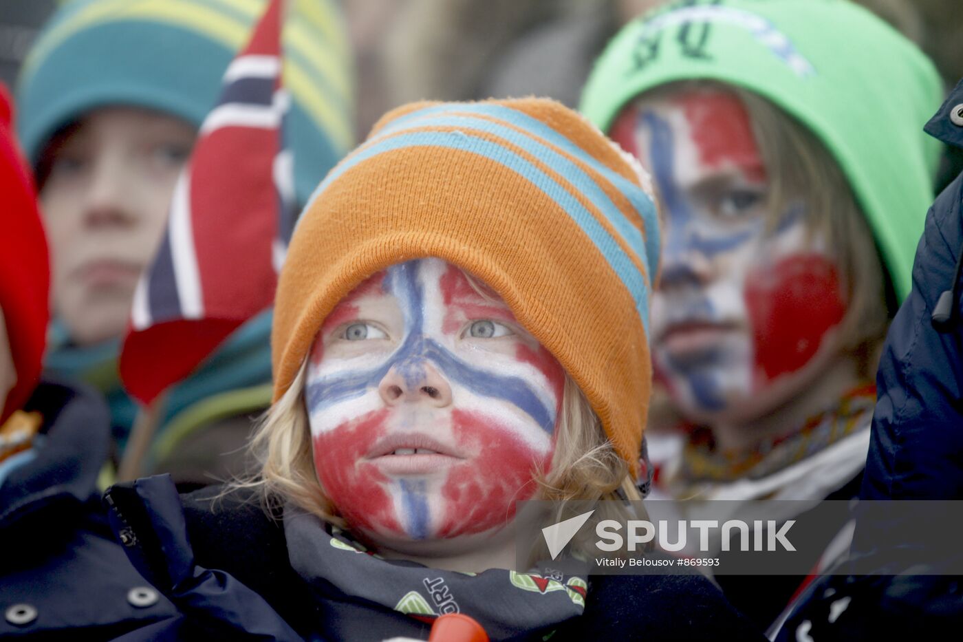 World cup women's long distance ski racing