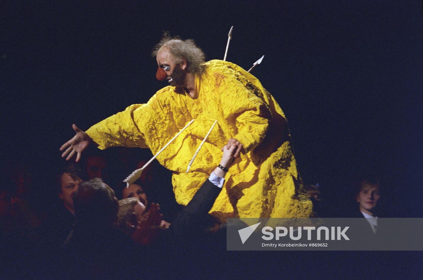 Mime actor Vyacheslav Polunin