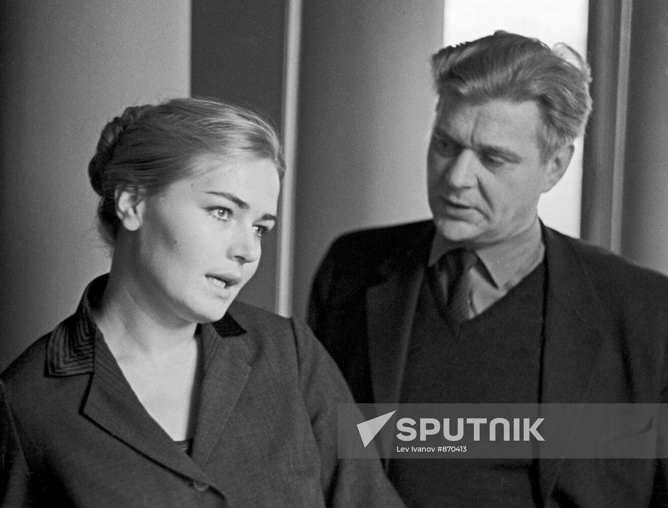 Film director Vladimir Fetin and actress Ludmila Chursina