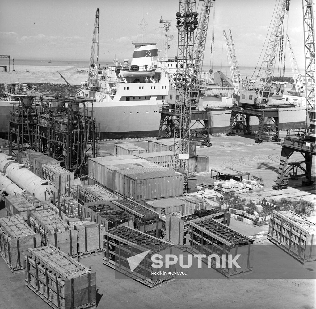 The Leningrad seaport