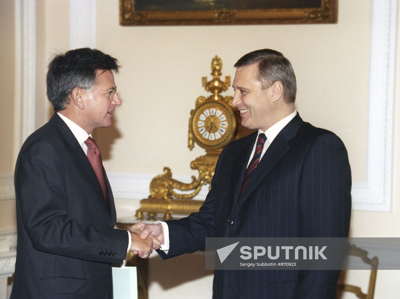 Mikhail Kasyanov and Stephen Byers