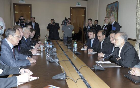 Meeting of Sergei Lavrov and Ali Akbar Salehi