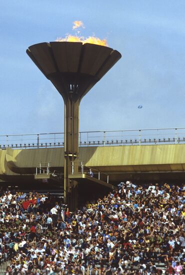 Olympic flame in Luzhniki, Moscow