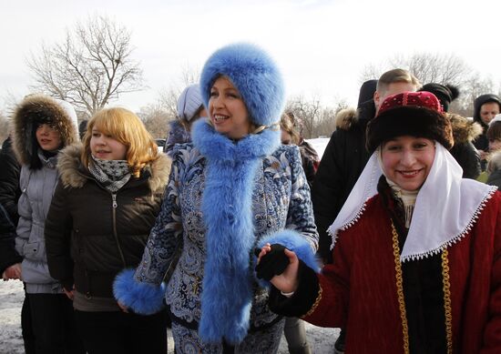 Svetlana Medvedeva celebrates beginning of Maslenitsa