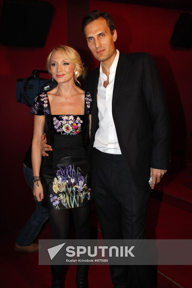 Kristina Orbakajte with husband Mikhail Zemtsov