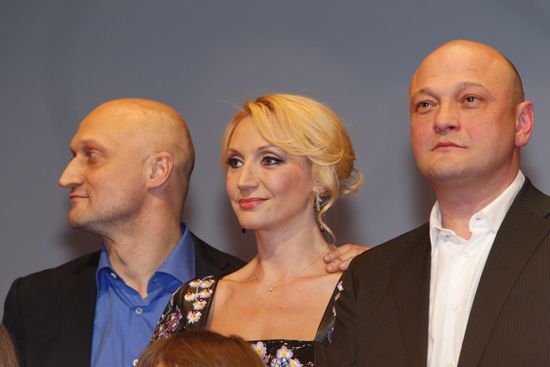 Gosha Kutsenko, Kristina Orbakajte and Sergei Ginzburg