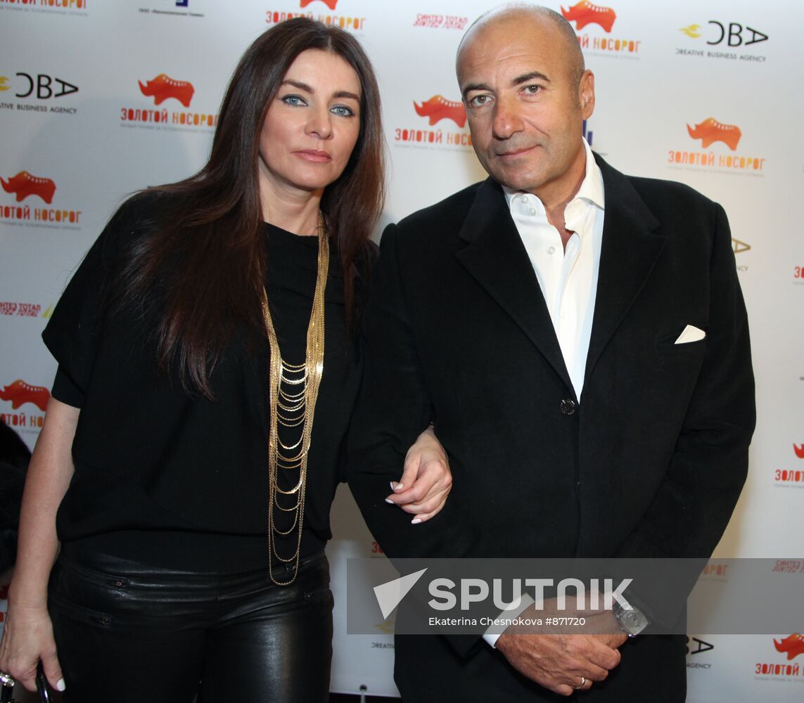 Igor Krutoy with wife Olga
