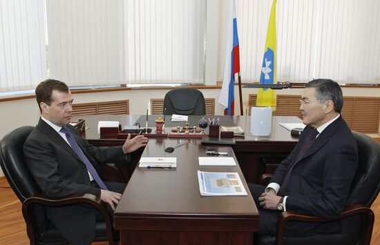 Dmitry Medvedev's trip to Kalmykia
