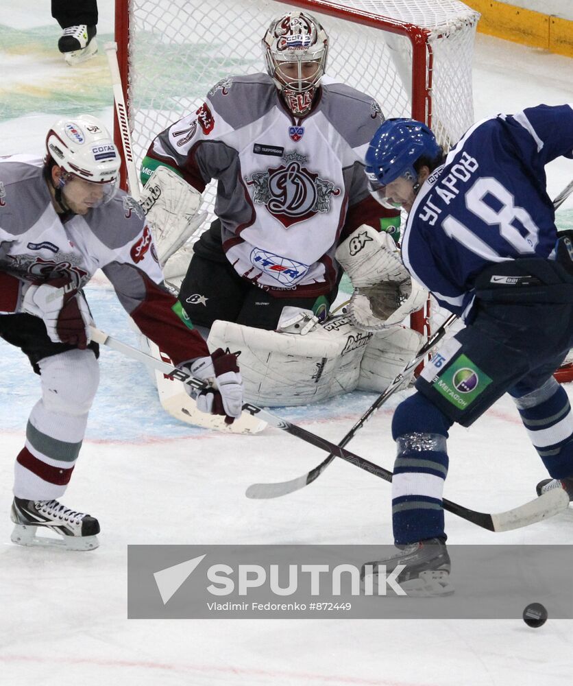 Ice Hockey. KHL. Dynamo Moscow vs. Dinamo Riga