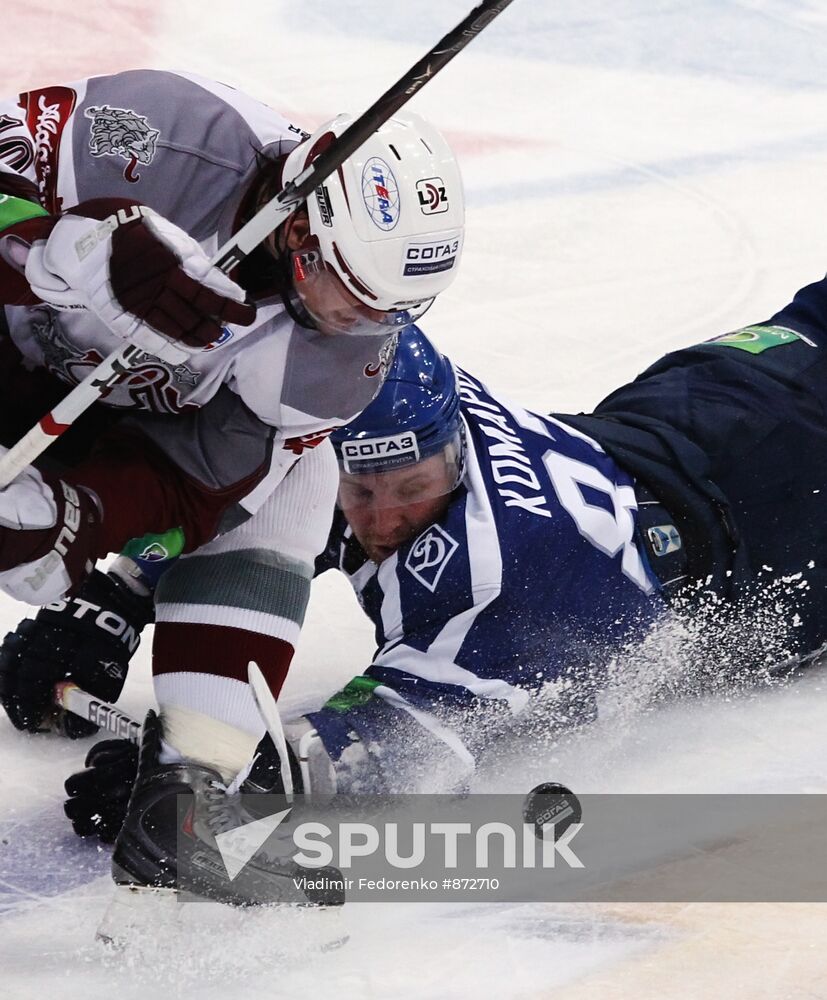 Ice Hockey. KHL. Dynamo Moscow vs. Dinamo Riga
