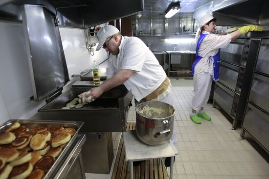 Cook-house of Vaigach nuclear icebreaker