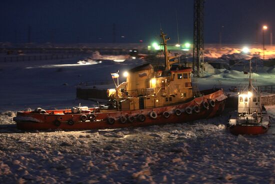 St.Petersburg Big Port quay