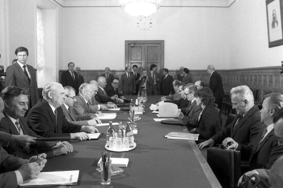 Nikolai Aleksandrovich Tikhonov and Lubomír Štrougal