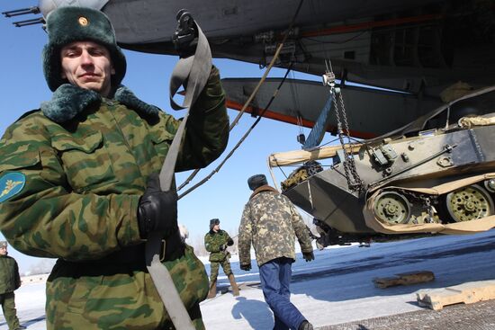 Drills for airborne troops in Ryazan Region