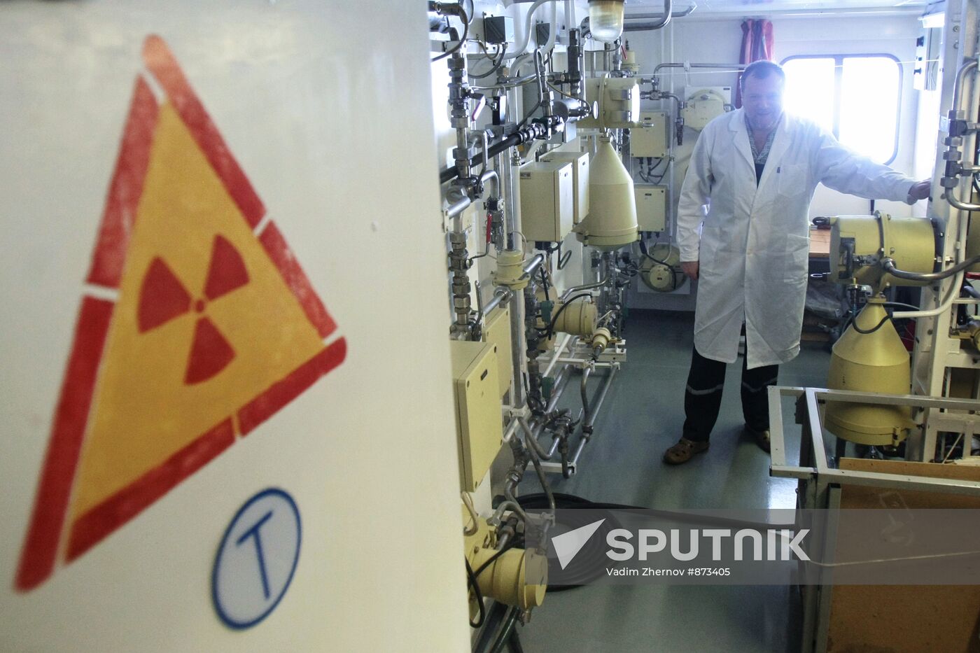 Gas detection laboratory of nuclear ice breaker Vaygach