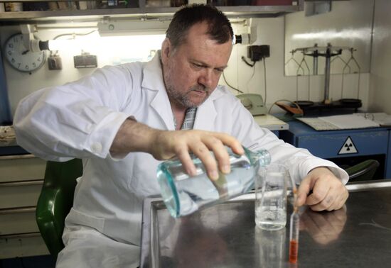 Chemical laboratory of nuclear ice breaker Vaygach