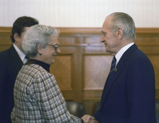 Nikolai Tikhonov and Agatha Barbara
