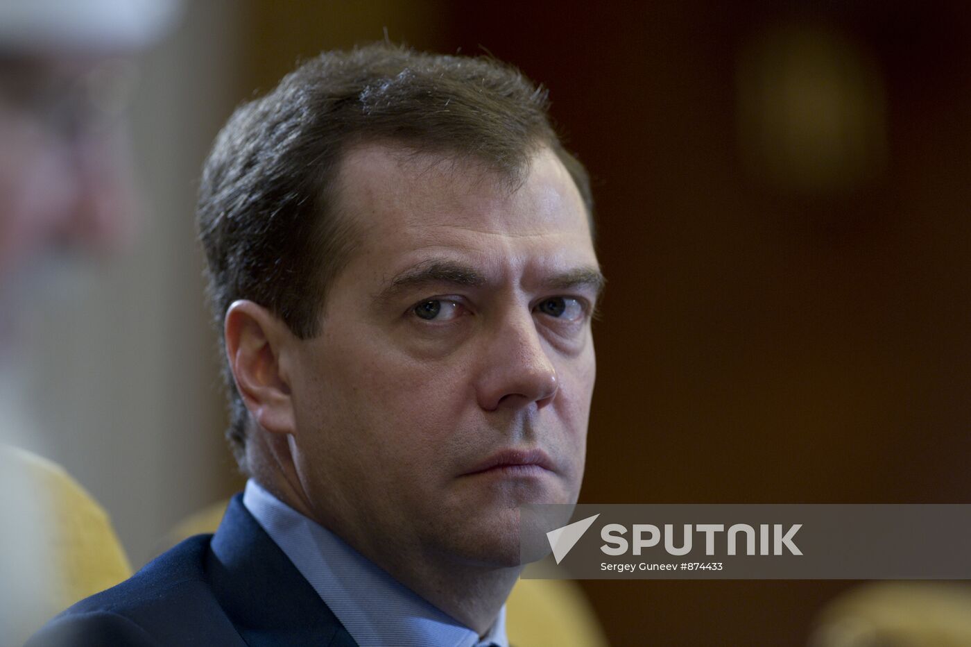 Dmitry Medvedev holds meeting at Gorki residence