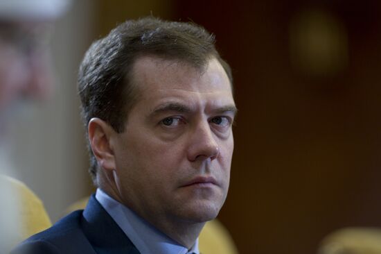 Dmitry Medvedev holds meeting at Gorki residence