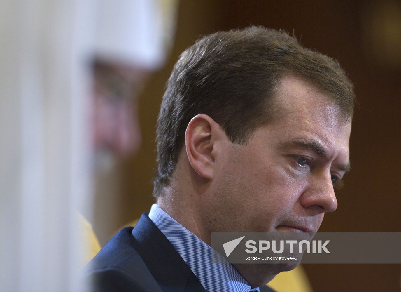 Dmitry Medvedev holds meeting at Gorki residence