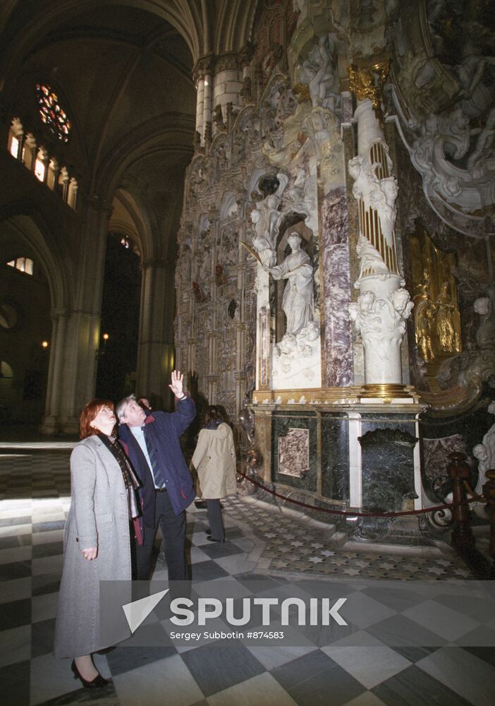 Irina Kasyanova at the Cathedral of Toledo