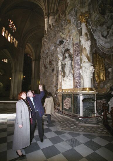 Irina Kasyanova at the Cathedral of Toledo