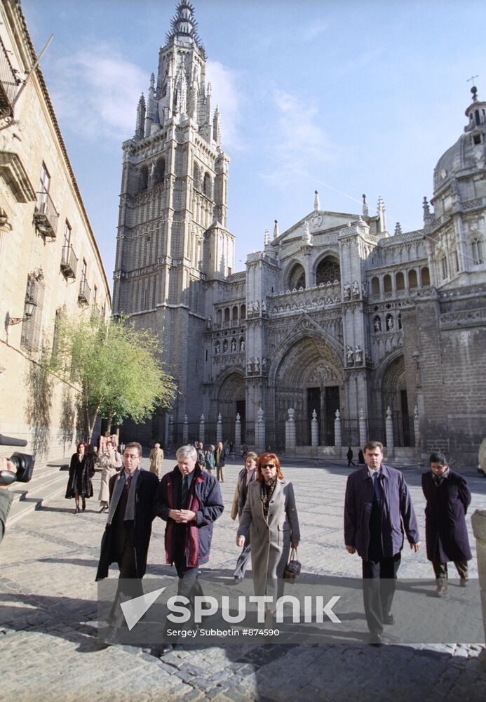 Irina Kasyanova at the central part of Toledo