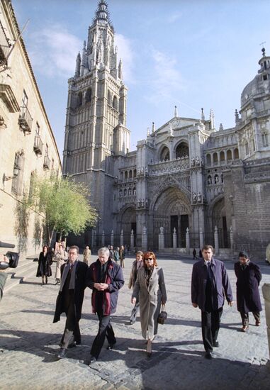Irina Kasyanova at the central part of Toledo