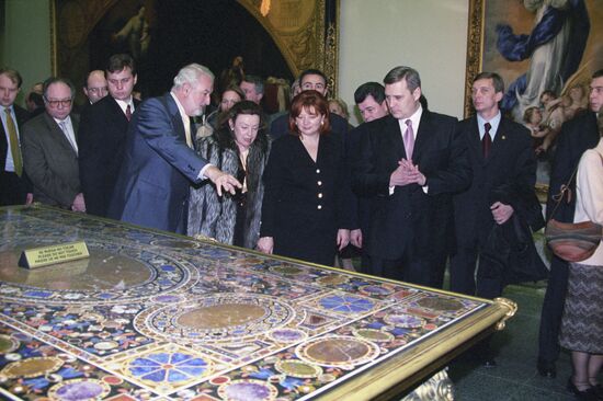 Mikhail and Irina Kasyanov at the Prado National Museum